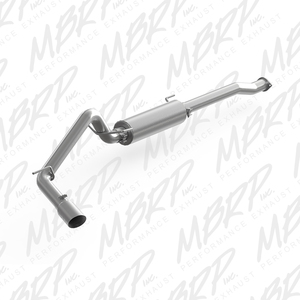 MBRP Tacoma Exhaust System Kit Cat Back System; T409 Stainless Steel; With Muffler; 3 Inch Pipe Diameter; Single Exhaust With Single Exit 2016+