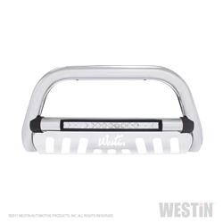 Westin Automotive Ultimate LED Black & Stainless Bull Bar with Skid Plate 2016+