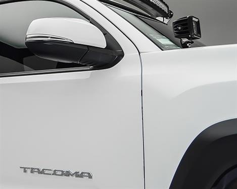 ZRoadZ Driving/Fog 3in LED Square Light; Clear Lense Bolt On Kit