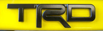 "TRD" badge or emblem - Black